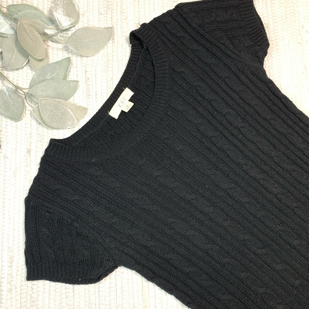 Crochet/Knitt forever 21 black dress D-016